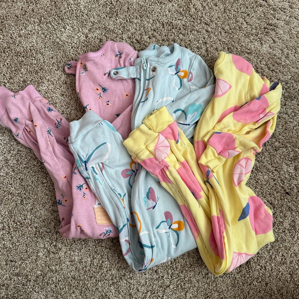 Carter's Kids Pajamas - Pink, Blue, Yellow
